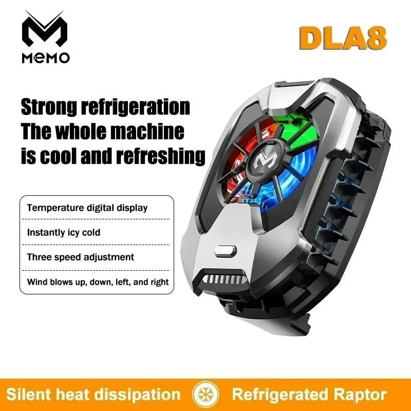 DL05 Mobile Phone Radiator Digital Display Portable Back Clip Phone Cooling Fan Cooler for Smartphone