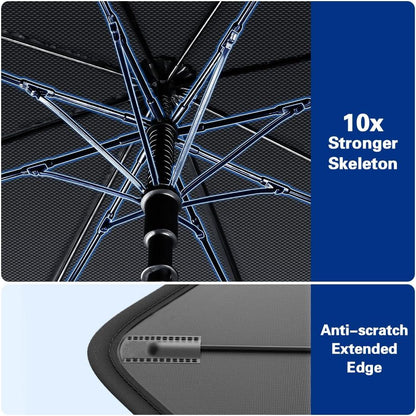 GADGETWALA Car Sun Shade Umbrella Foldable Windshield Sun Protector UV Block Cover