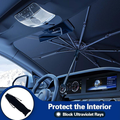 GADGETWALA Car Sun Shade Umbrella Foldable Windshield Sun Protector UV Block Cover