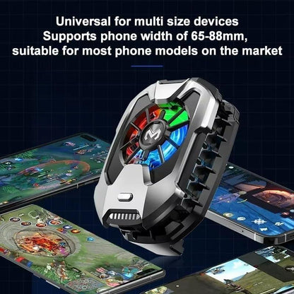 DL05 Mobile Phone Radiator Digital Display Portable Back Clip Phone Cooling Fan Cooler for Smartphone