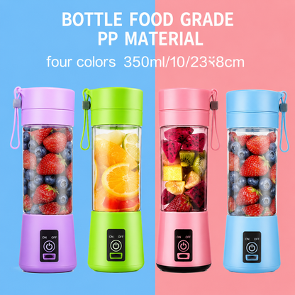 Gadget Wala USB Rechargeable Portable Juicer Blender Bottle for Smoothies, Shakes, Fresh Juice & Baby Food – Mini Travel Mixer with Powerful Blades