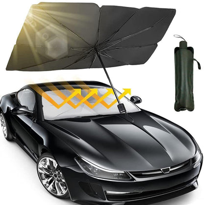 GADGETWALA Car Sun Shade Umbrella Foldable Windshield Sun Protector UV Block Cover